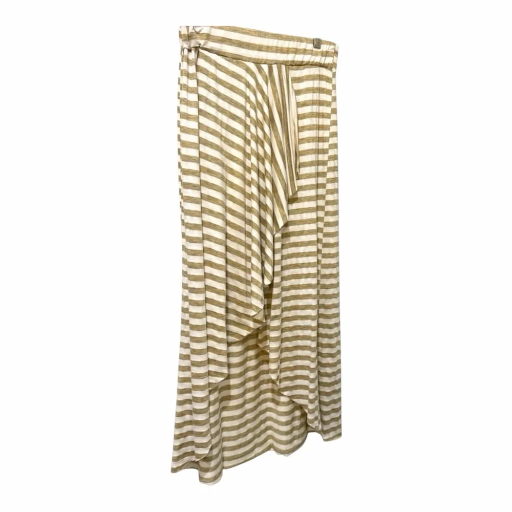 Julie’s Closet Striped Tulip Wrap Midi Skirt L | Boho Coastal Resort